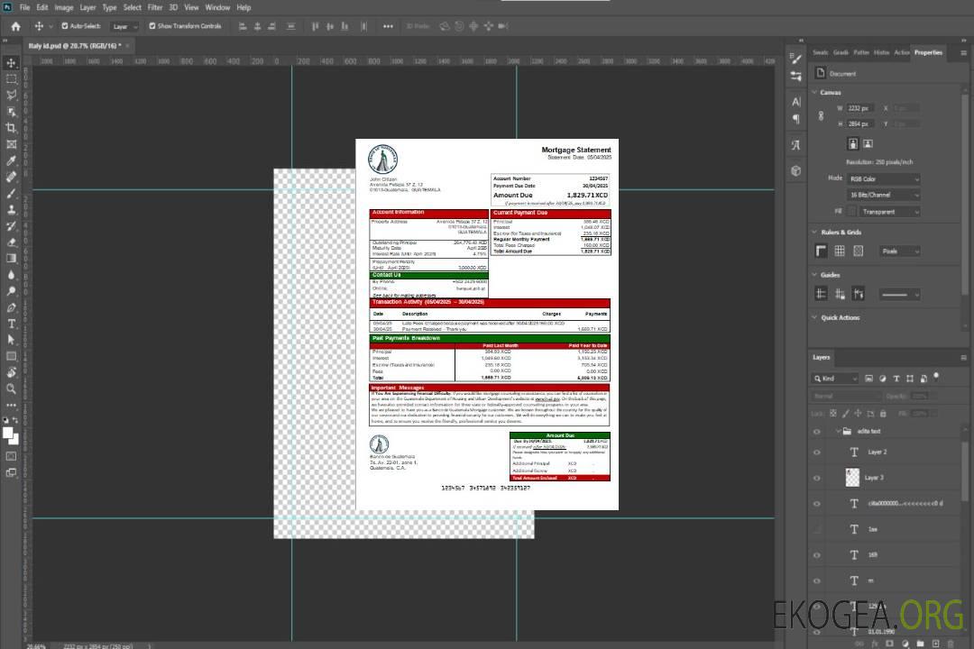 Guatemala Banco de Guatemala relevé hypothécaire bancaire scr template Guatemala Banco de Guatemala relevé hypothécaire bancaire scr template